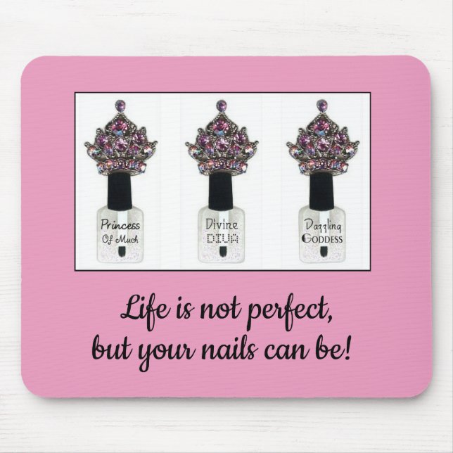 Mousepad Placa do mouse "Diva Unhas" (Frente)