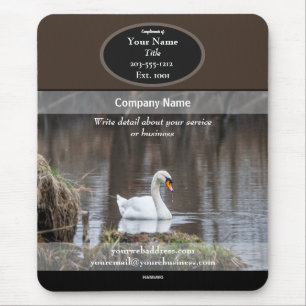 Mousepad Placa do mouse do Cisne do Bloco de promocional HA