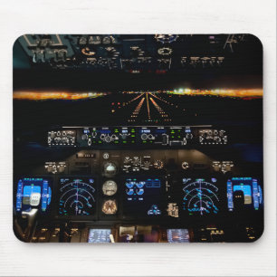 Mousepad Placa do Mouse do convés de voo 737