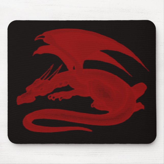 Mousepad Placa do mouse do Drakon Maionios do Dragão Vermel (Frente)