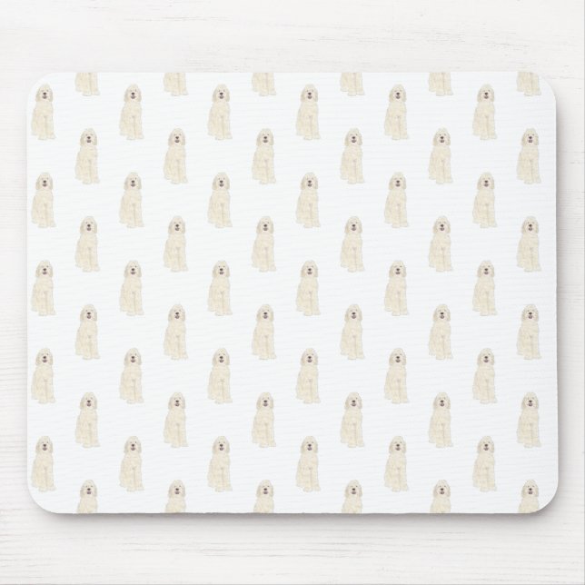 Mousepad Placa do mouse Doodle III (Cream White) (Frente)