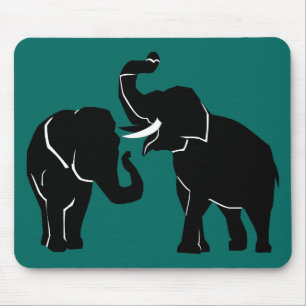 Mousepad Placa do mouse elefante