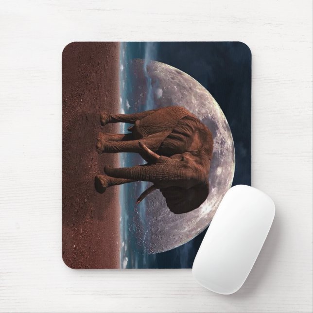 Mousepad Placa do mouse elefante (Com mouse)