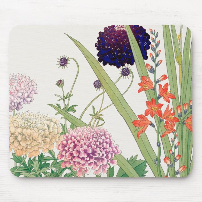 Mousepad Placa do mouse Floral Illustration (Frente)