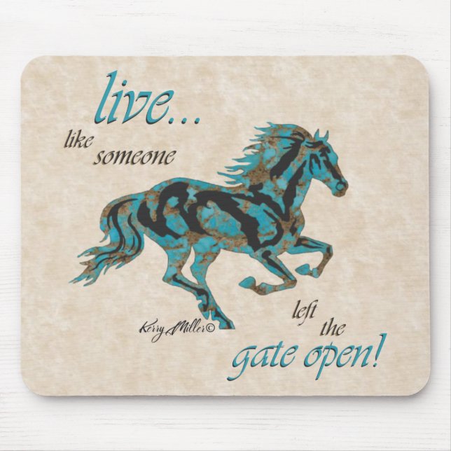 Mousepad Placa do mouse Inspiron Horse (Frente)