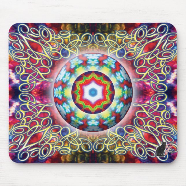 Mousepad Placa do mouse Kaleid Orbz (Frente)