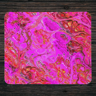 Mousepad Placa do mouse mármore magenta