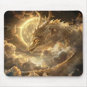 Mousepad Placa do mouse Moon Dragon