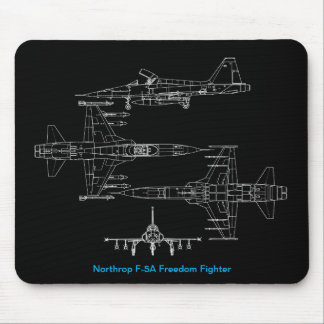 Mousepad Placa do mouse Northrop F5A Freedom Fighter