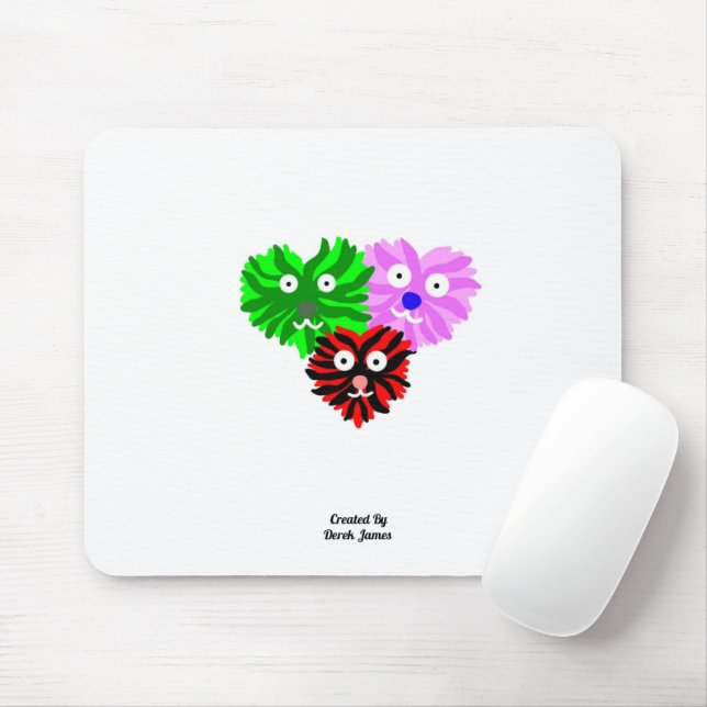 Mousepad Placa do mouse para Felpudos cardíacos (Com mouse)