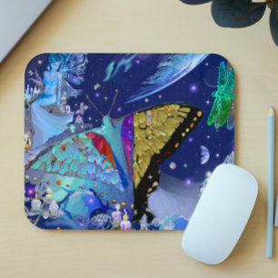 Mousepad Placa do Mouse Pesado da Borboleta