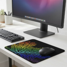 Mousepad Placa do mouse Rainbow Seaweed Pride