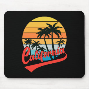 Mousepad Placa do mouse Retro Sunset da Califórnia