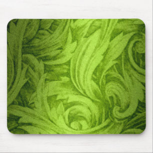 Mousepad Placa do mouse Shimmer Leaf Damask