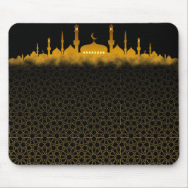 Mousepad Placa do mouse Silhouket da Mesquita do ouro