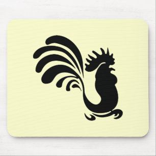 Mousepad Placa do mouse Stylized Rooster