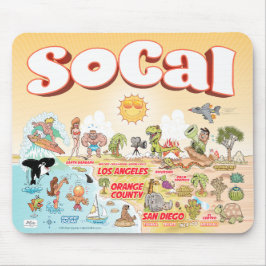 Mousepad Placa do mouse Sunny SoCal