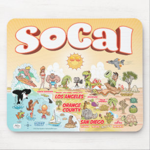 Mousepad Placa do mouse Sunny SoCal