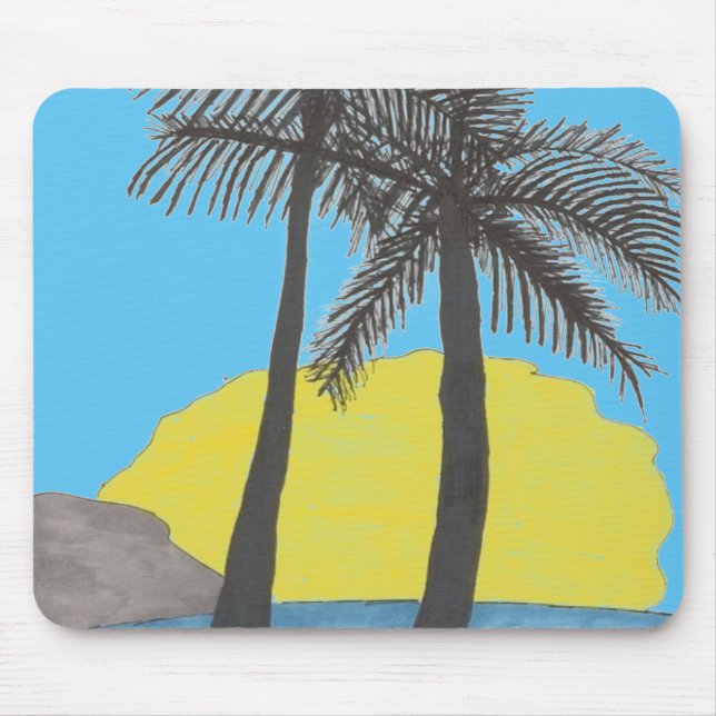 Mousepad Placa do mouse Sunrise Beach (Frente)