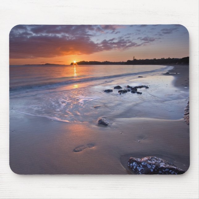 Mousepad Placa do mouse Sunset Beach Scene (Frente)