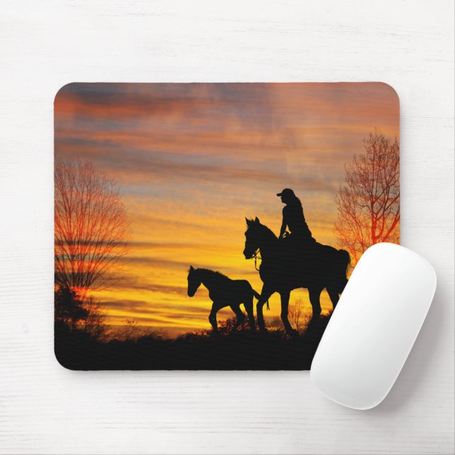 Mousepad Placa do mouse Sunset Horst Ride (Com mouse)