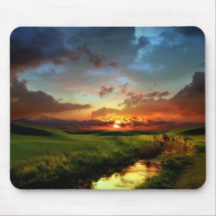 Mousepad Placa do mouse Sunset Scense