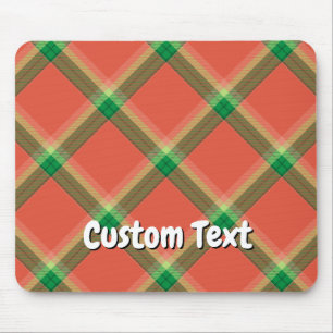 Mousepad Placa do mouse Watermelon Tartan