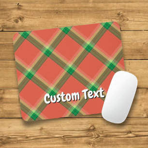 Mousepad Placa do mouse Watermelon Tartan