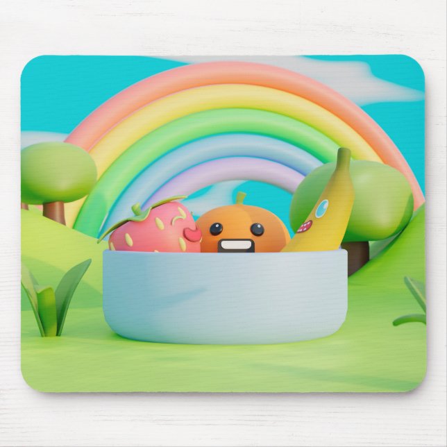 Mousepad Placa do mouse Whimsical Fairytale Landscape (Frente)