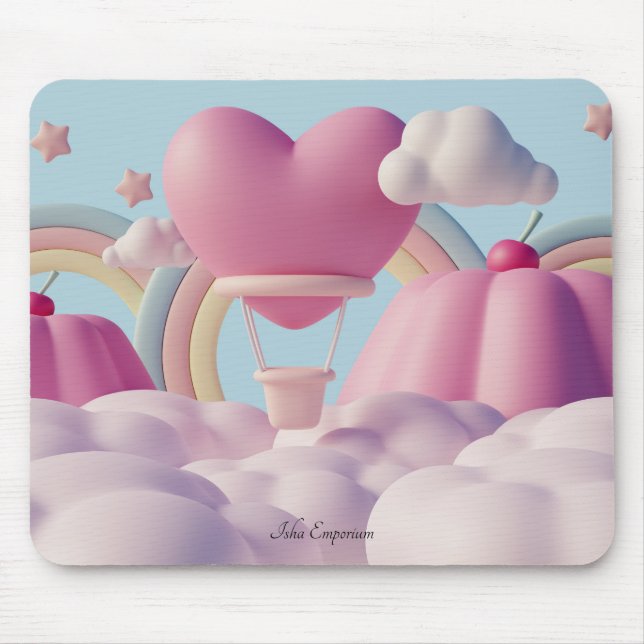 Mousepad Placa do mouse Whimsical Fairytale Landscape (Frente)