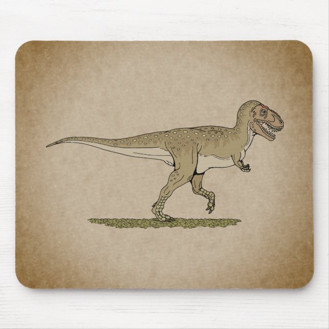 Mousepad Placa do rato Cretáceo Dinossauro Tyrannosaurus re (Frente)