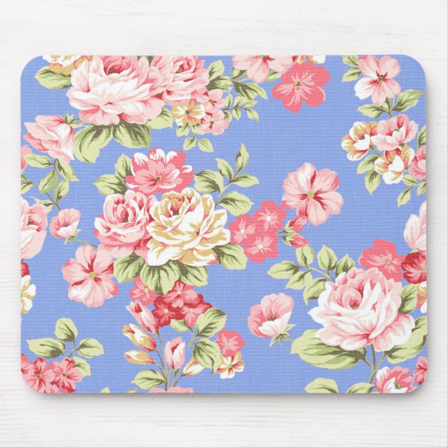 Mousepad Placa Floral do Mouse (Frente)