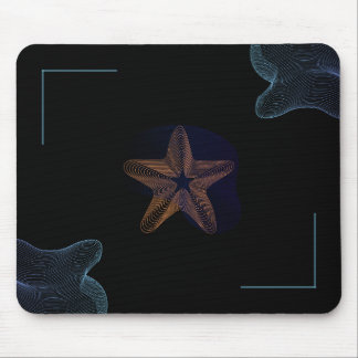 Mousepad Placa holográfica de mouse preto e azul