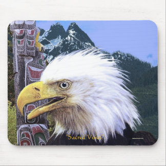 Mousepad Placa Sagrada de Voz da Águia e do Mouse Totem