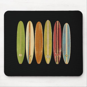 Mousepad Placas De Bordo Longboard Vintage Estilo Retro Sur