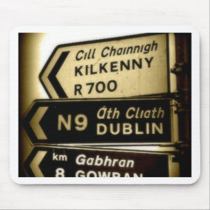 Mousepad Placas de Estrada da Irlanda