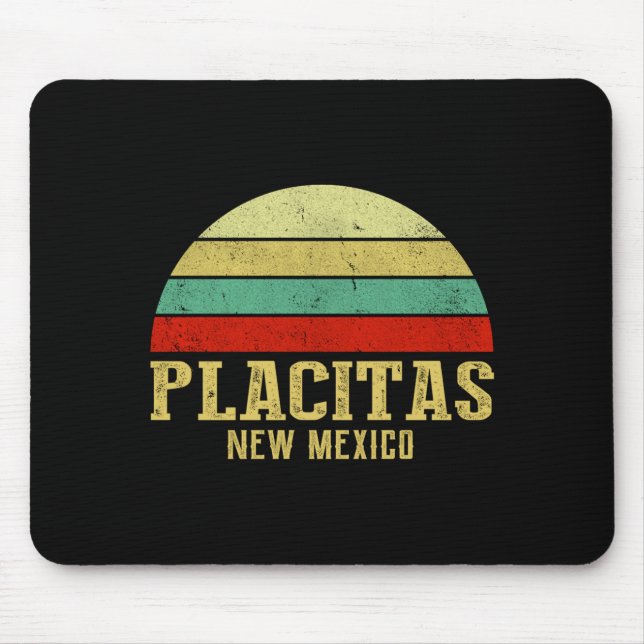 Mousepad Placitas New Mexico Vintage Retro Sunset  (Frente)