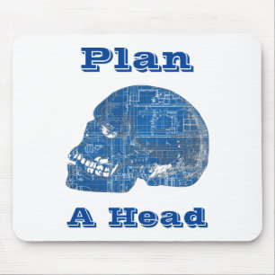Mousepad Planeje Um Esquema Humorístico Da Cabeça