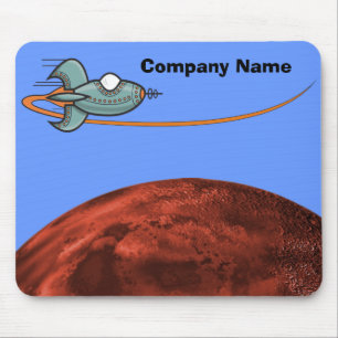 Mousepad Planeta de Alienígena de Nave Espacial de Cartoon