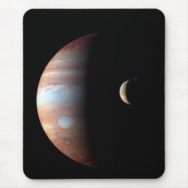 Mousepad Planeta Gás Júpiter e Lua Galileu (Frente)