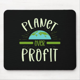Mousepad Planeta Sobre Lucro Natureza E Ambientalista