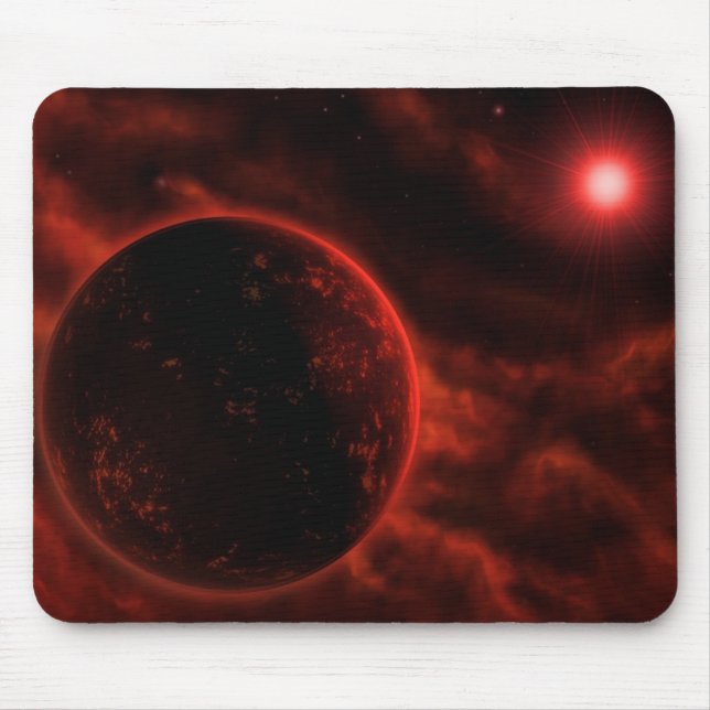 Mousepad Planeta vulcânico (Frente)