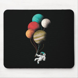 Mousepad Planetas Astronautas balões mundo e espaço