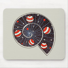 Mousepad Planetas da Galáxia Espacial Engraçado Céu Estrela