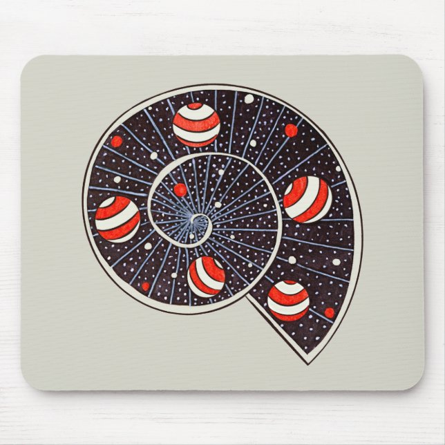 Mousepad Planetas da Galáxia Espacial Engraçado Céu Estrela (Frente)