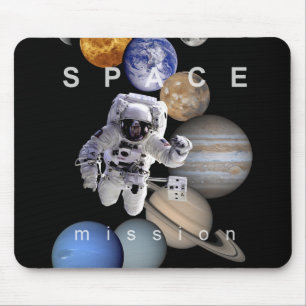 Mousepad planetas do sistema solar de missão espacial astro