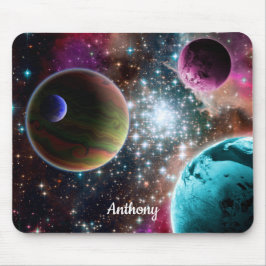 Mousepad Planetas Galáxicos Stars Monograma