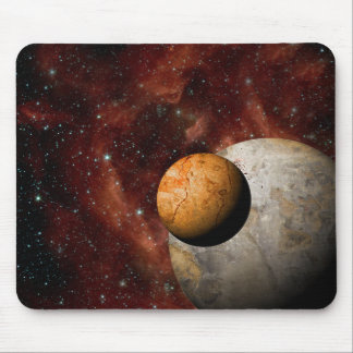 Mousepad Planetas grandes e pequenos do espaço profundo