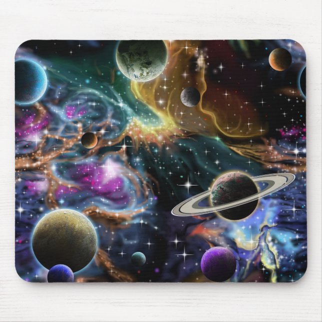 Mousepad Planetas Stars Nebula (Frente)