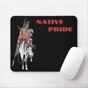 Mousepad Planície Nativa do Orgulho Indiano em Horseback
